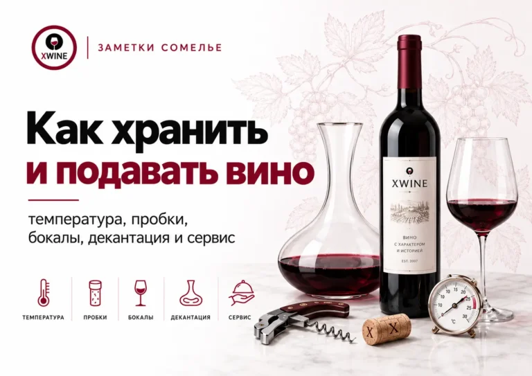 Как хранить и подавать вино - температура и пробки, бокалы, декантация и сервис