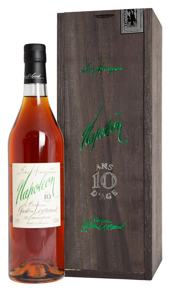 Арманьяк Baron G.Legrand Napoleon 10 ans Bas Armagnac 40% 0,7 л wood gift pack — Франция