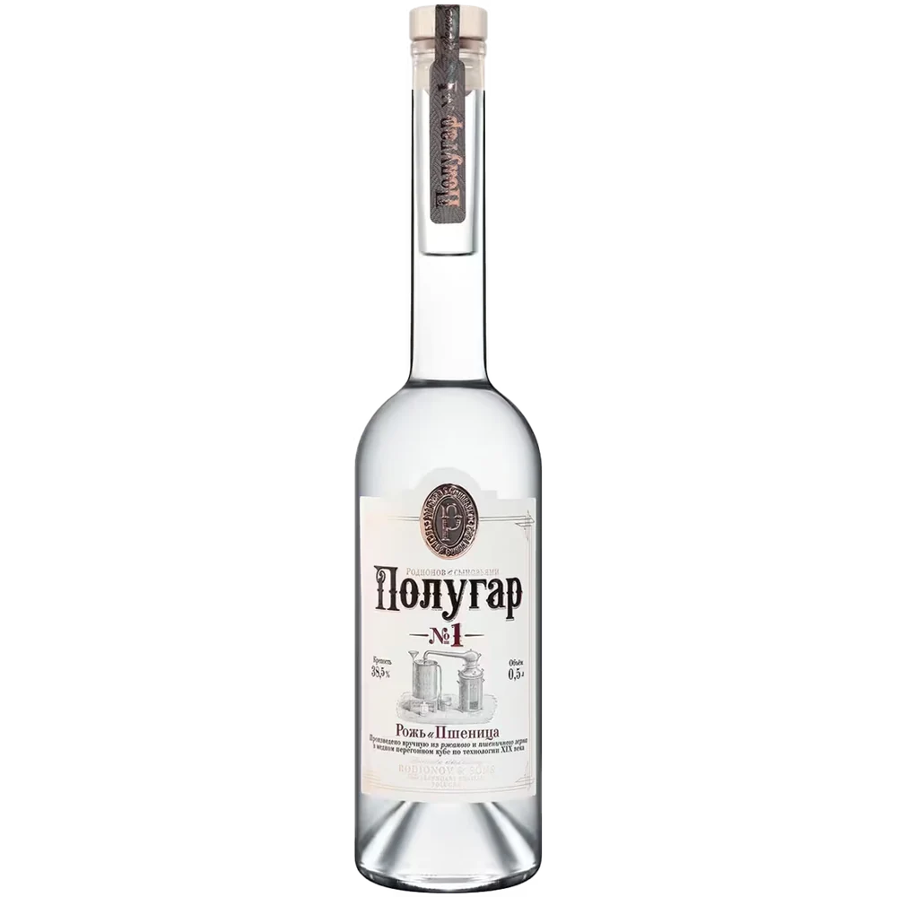 Спиртной напиток Полугар №1 Рожь и Пшеница зерновой, 0,5 л — Беларусь