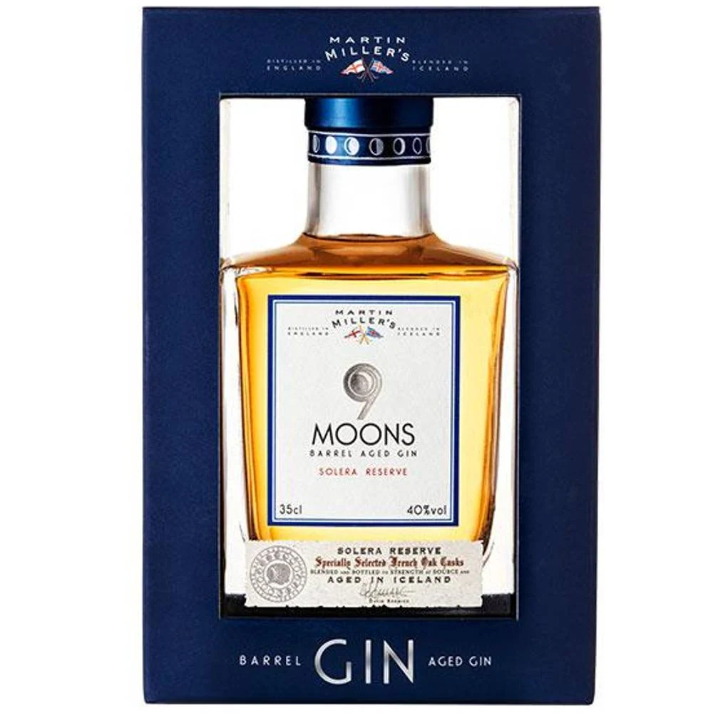 Джин 9 Moons Martin Miller’s Aged Barrel (gift box), 0,35 л — Великобритания