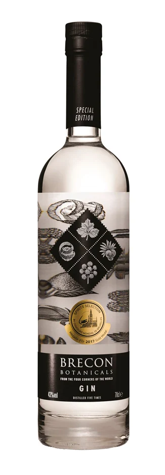 Джин Brecon Botanicals Gin 43%, 0,7 л — Уэльс