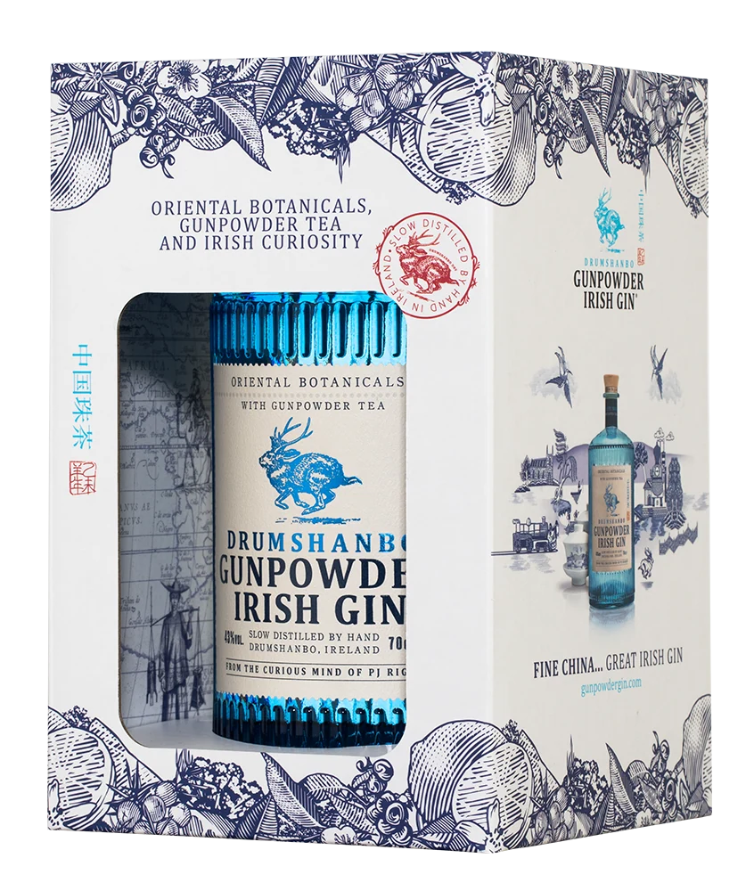 Джин Drumshanbo Gunpowder Irish Gin в подарочной упаковке, 0,7 л — Ирландия