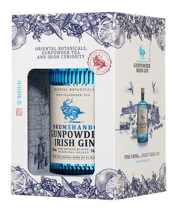 Джин Drumshanbo Gunpowder Irish Gin в подарочной упаковке, 0,7 л — Ирландия