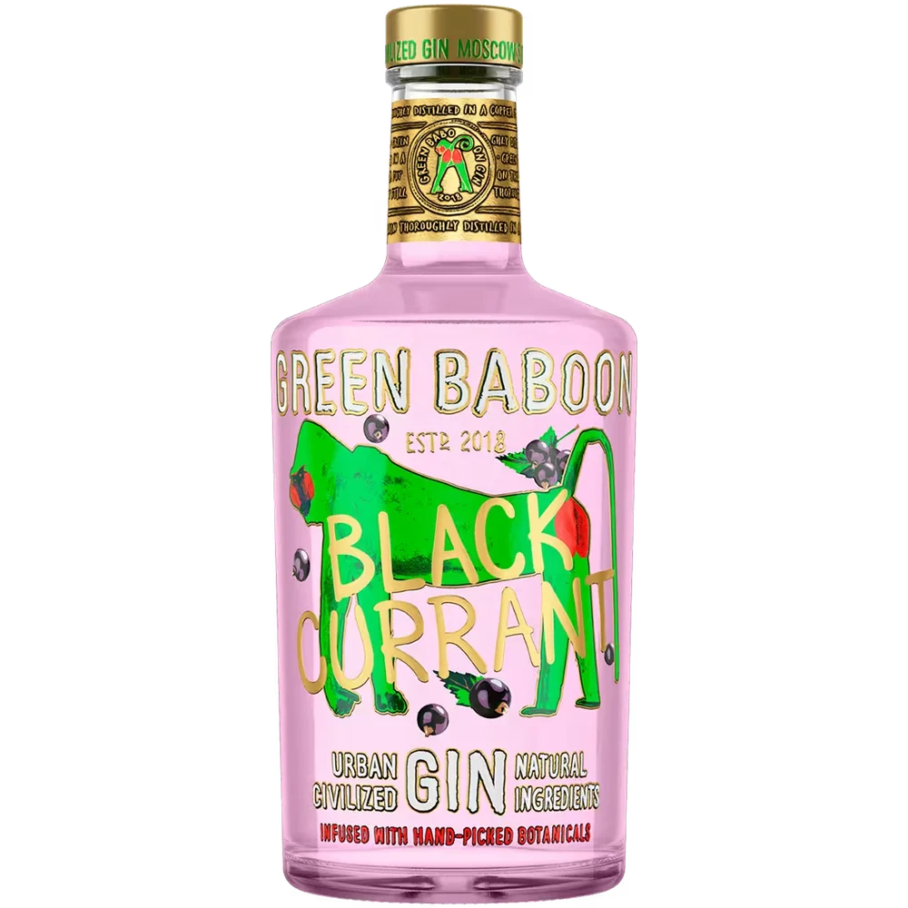 Джин Green Baboon Blackcurrant, 0,5 л — Россия