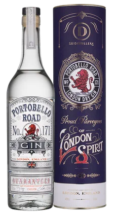 Джин Portobello Road London Dry Gin в подарочной упаковке, 0,7 л — Великобритания