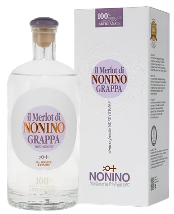Граппа Grappa Monovitigno Il Merlot di Nonino в подарочной упаковке, 0,7 л — Италия
