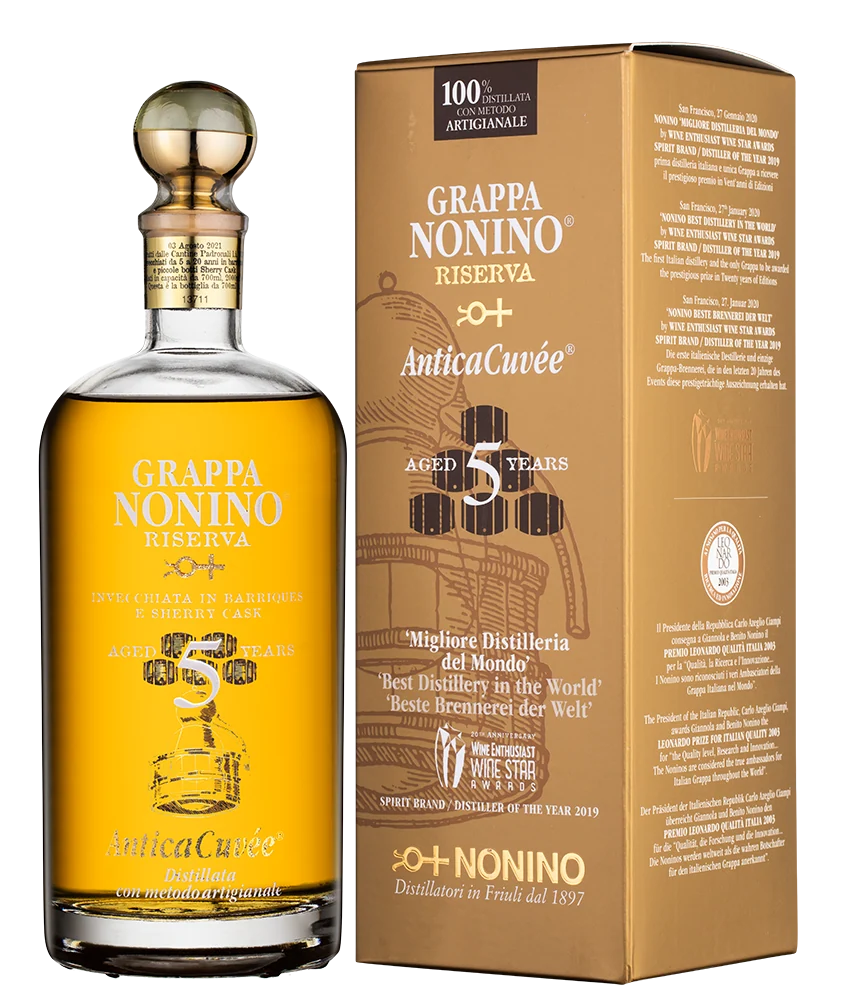 Граппа Grappa Nonino Riserva Antica Cuvee, 0,7 л — Италия