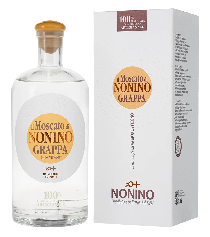 Граппа Il Moscato di Nonino в подарочной упаковке, 0,7 л — Италия