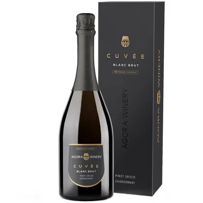 Игристое вино Agora Cuvee Pinot Grigio Chardonnay (gift box), 0,75 л — Россия