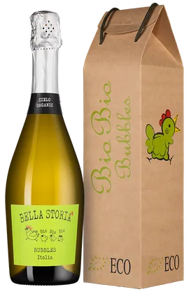 Игристое вино Bio Bio Bubbles Extra Dry в подарочной упаковке, Cielo, 0,75 л — Италия