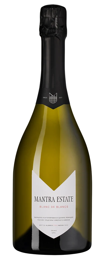 Игристое вино Blanc de Blancs, Mantra Estate, 0,75 л — Россия