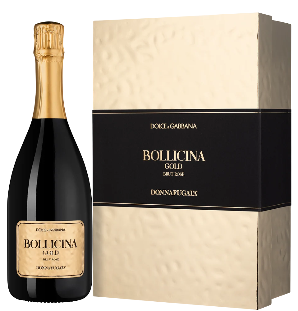 Игристое вино Bollicina Gold Dolce & Gabbana Rose Brut в подарочном боксе, Donnafugata, 0,75 л — Италия