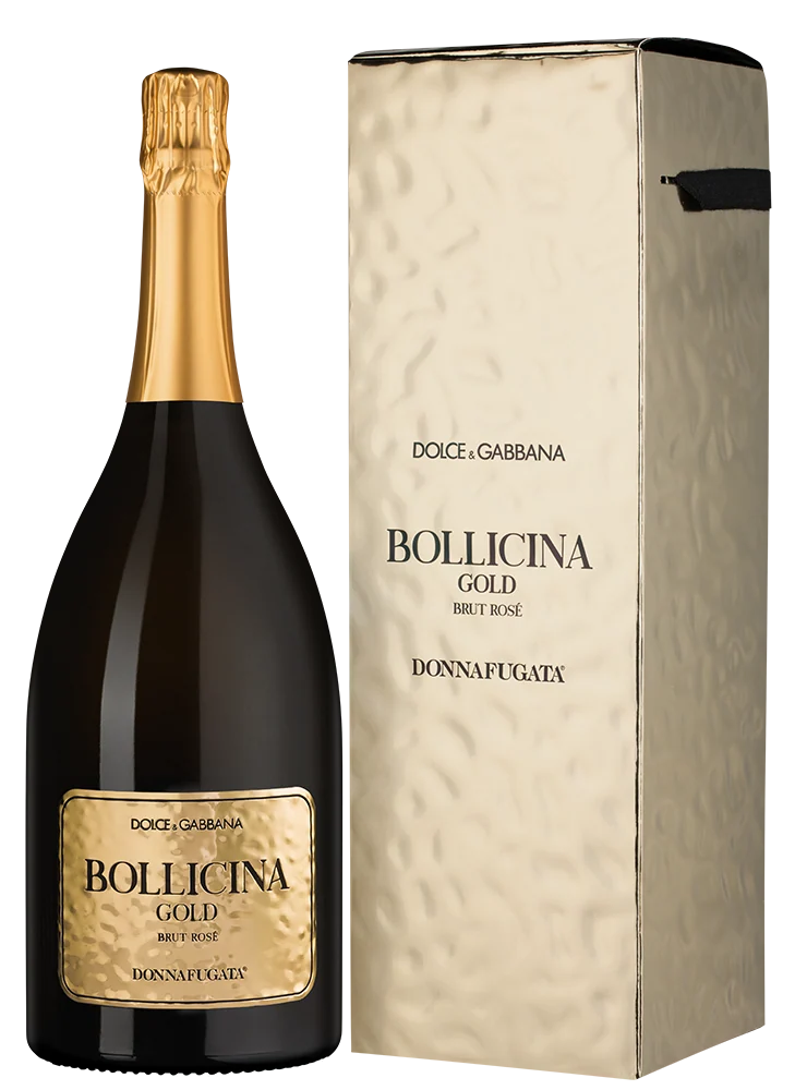 Игристое вино Bollicina Gold Dolce & Gabbana Rose Brut в подарочной упаковке, Donnafugata, 1,5 л — Италия