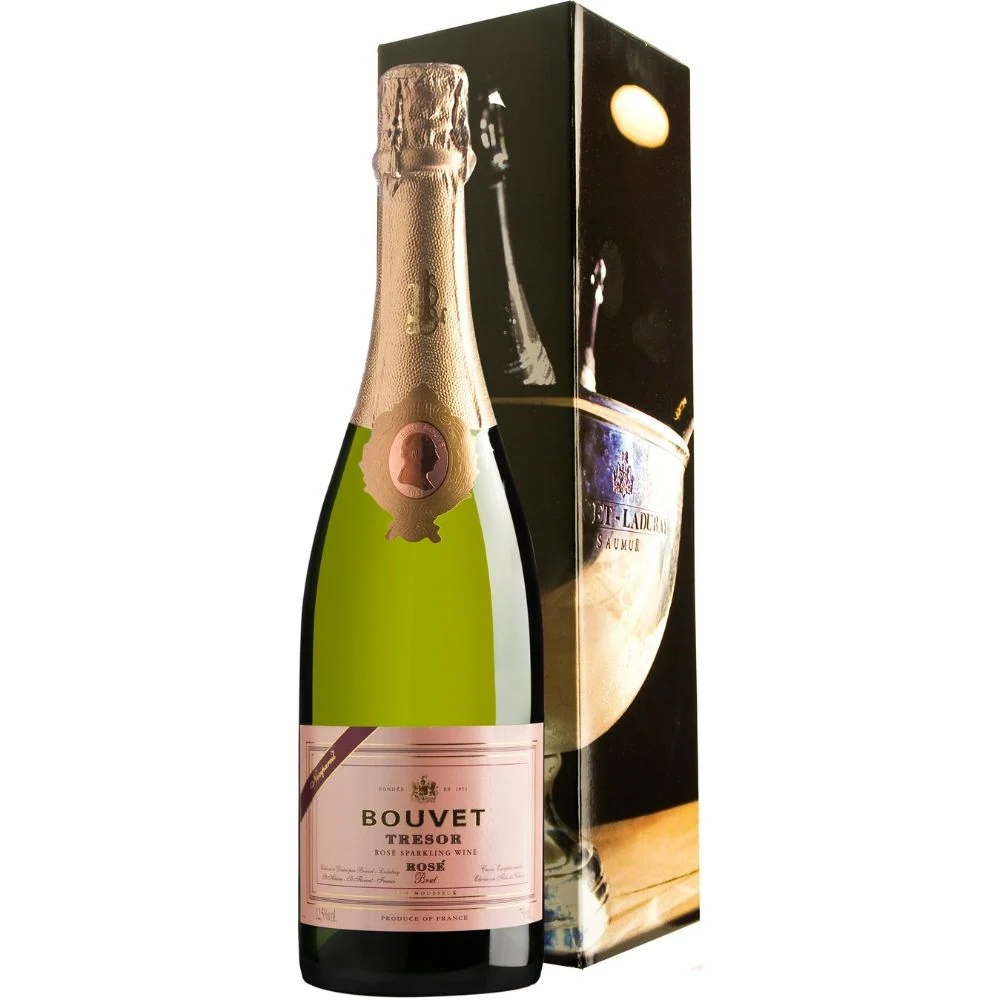 Игристое вино Bouvet Tresor Brut Rose (gift box), 0,75 л — Франция