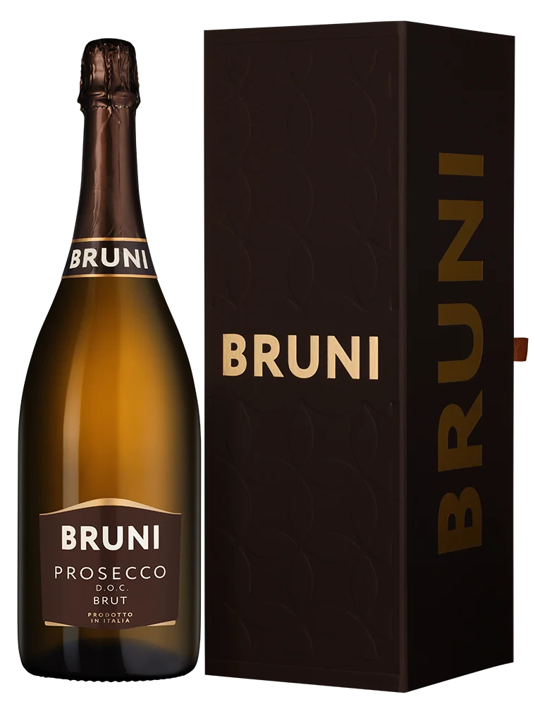 Игристое вино Bruni Prosecco Brut в подарочной упаковке, 1,5 л — Италия