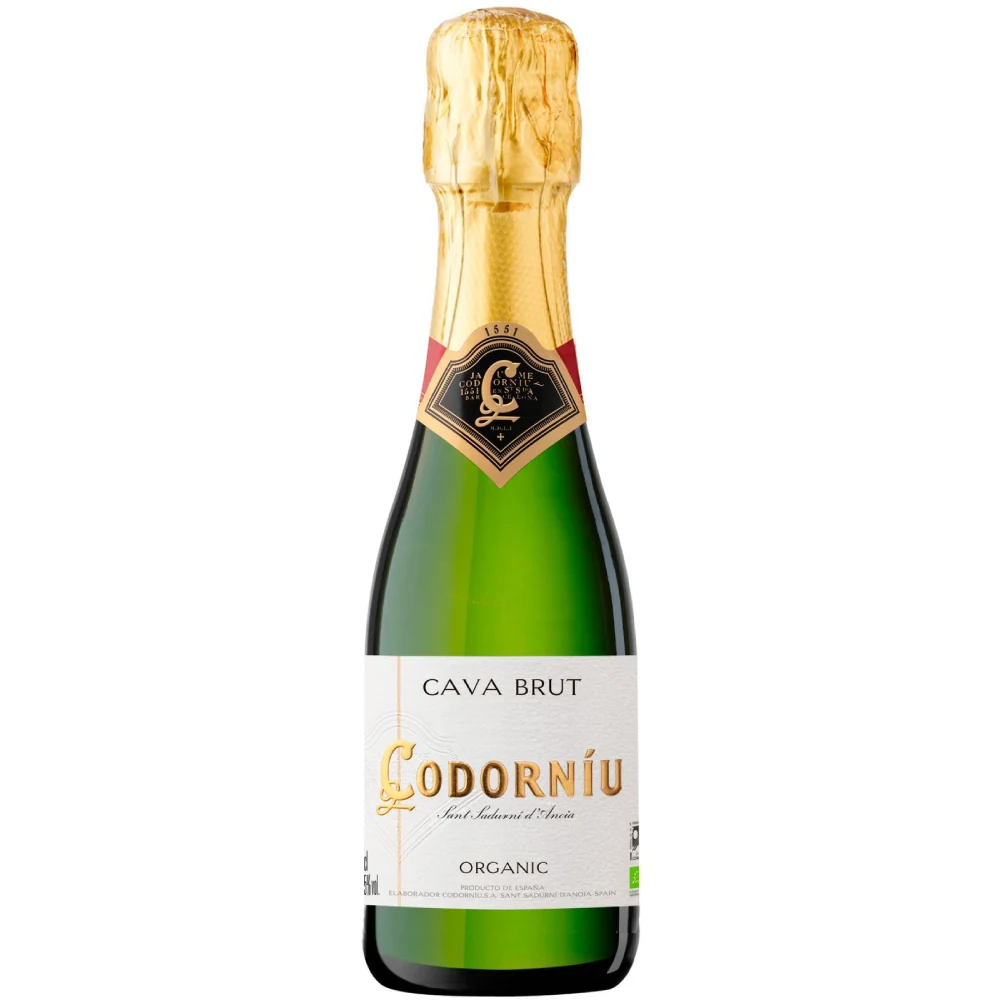 Игристое вино Cava Codorniu Clasico Brut Organic, 0,2 л — Испания