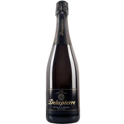 Игристое вино Cava Delapierre Etiqueta Negra Semi Seco DO, 0,75 л — Испания