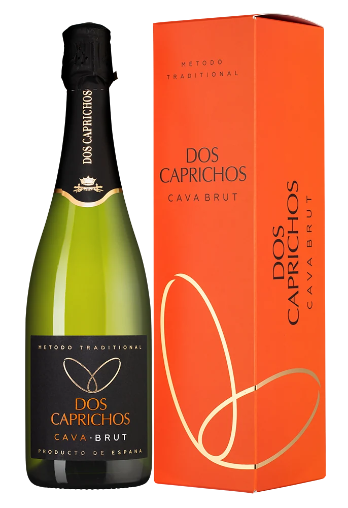 Игристое вино Cava Dos Caprichos в подарочной упаковке, Bodegas Jaume Serra, 0,75 л — Испания
