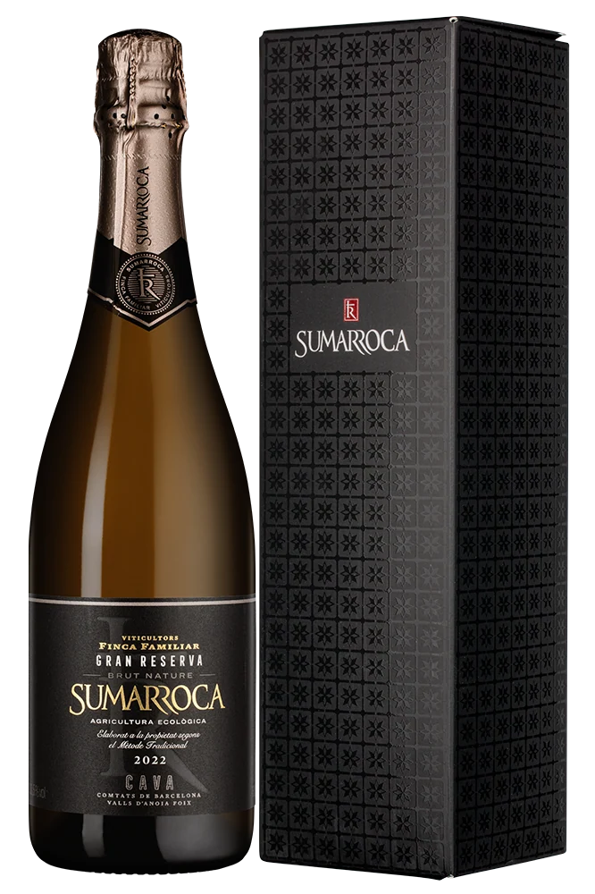 Игристое вино Cava Sumarroca Brut Nature Gran Reserva в подарочной упаковке, Bodegues Sumarroca, 0,75 л — Испания
