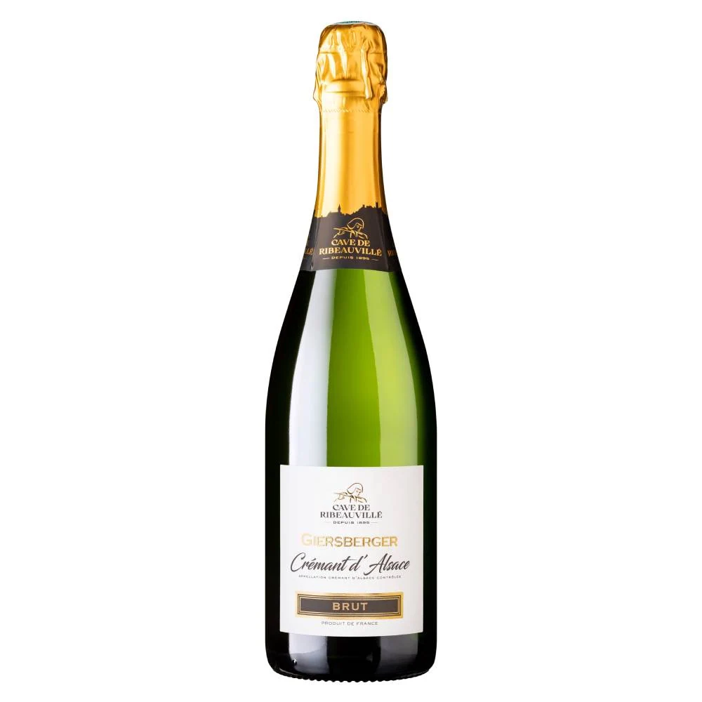 Игристое вино Cave de Ribeauville Giersberger Crémant d’Alsace АОС Brut, 0,75 л — Франция