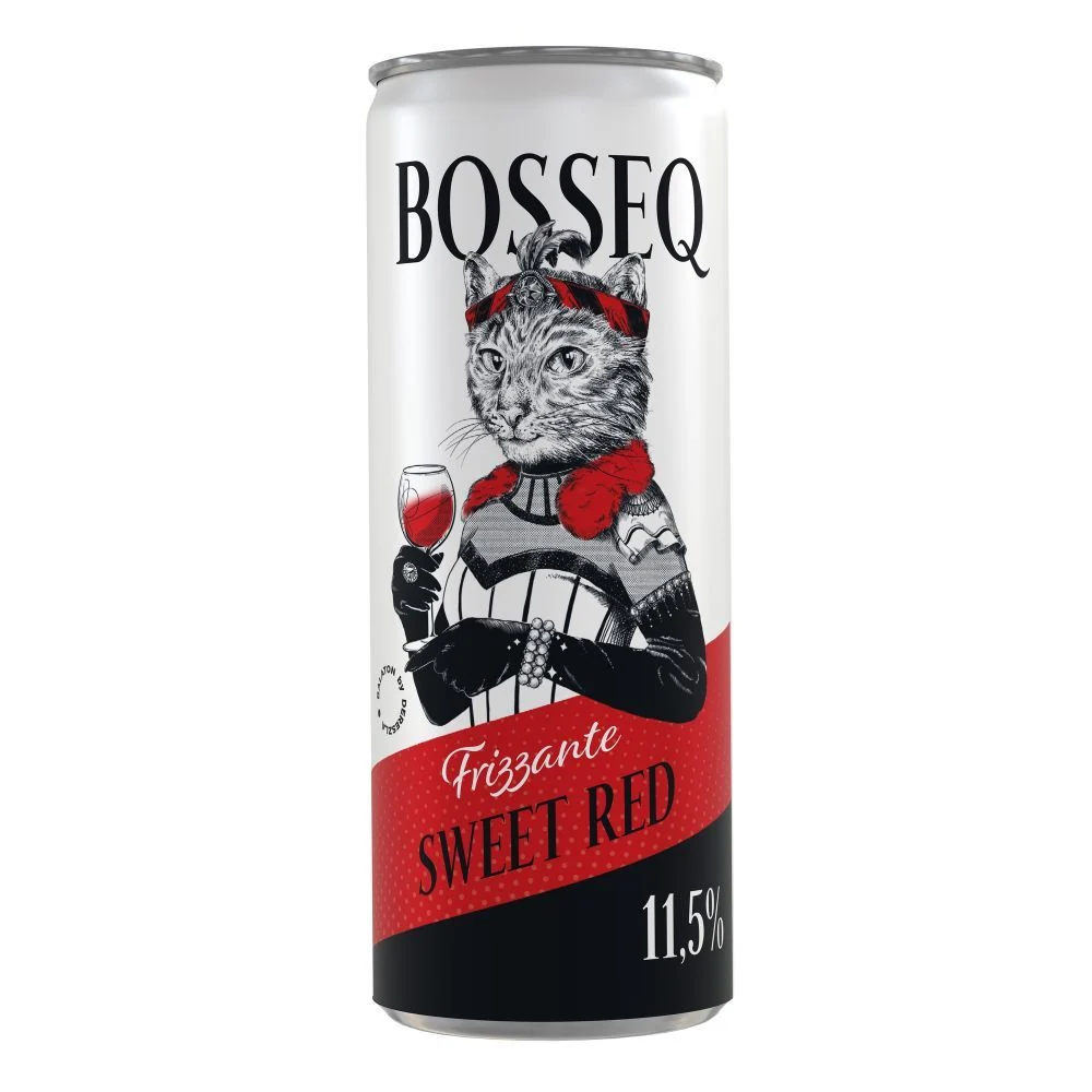 Игристое вино Chateau Dereszla Bosseq Red Sweet Frizzante, 0,25 л — Венгрия