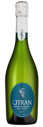 Игристое вино Citran Cremant de Bordeaux, Chateau Citran, 0,75 л — Франция