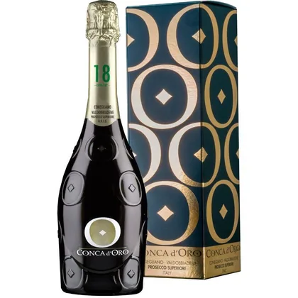 Игристое вино Conca d'Oro Prosecco Superiore Millesimato Conegliano Valdobbiadene Extra Dry (gift box), 0,75 л — Италия