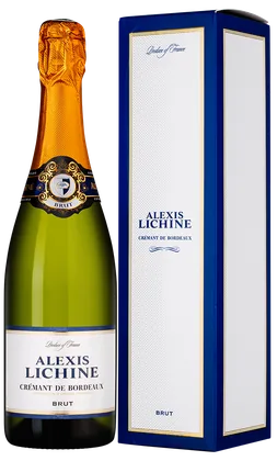 Игристое вино Cremant de Bordeaux Brut в подарочной упаковке, Alexis Lichine, 0,75 л — Франция