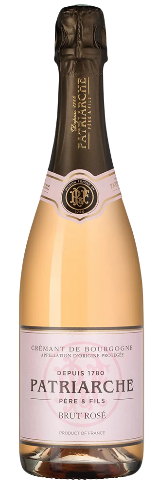 Игристое вино Cremant de Bourgogne Brut Rose, Patriarche, 0,75 л — Франция