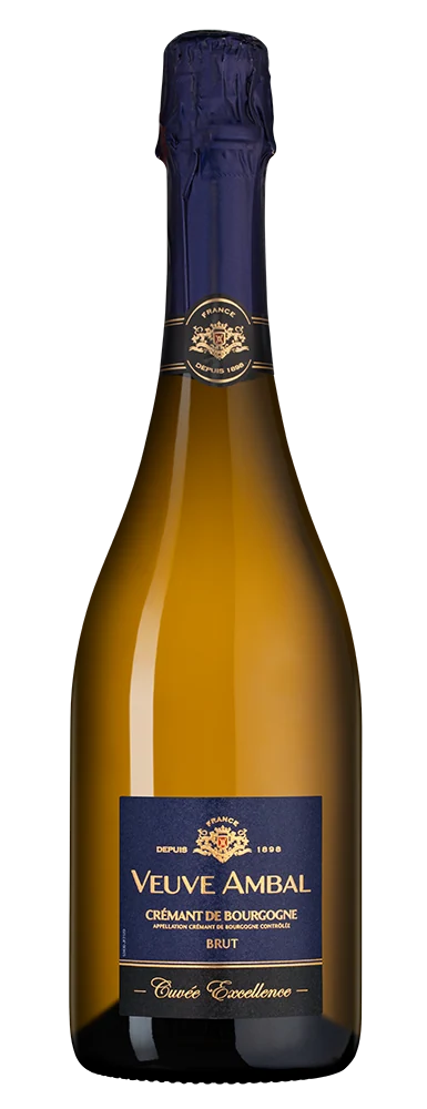 Игристое вино Cremant de Bourgogne Cuvee Excellence Blanc Brut, Veuve Ambal, 0,75 л — Франция