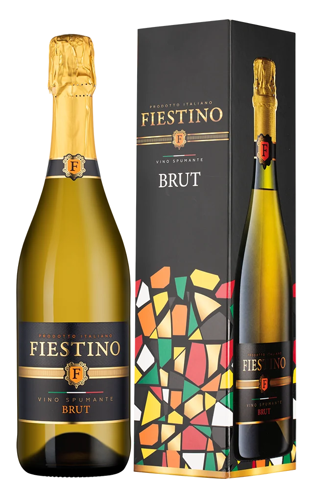 Игристое вино Fiestino Brut в подарочной упаковке, Casa Demonte, 0,75 л — Италия