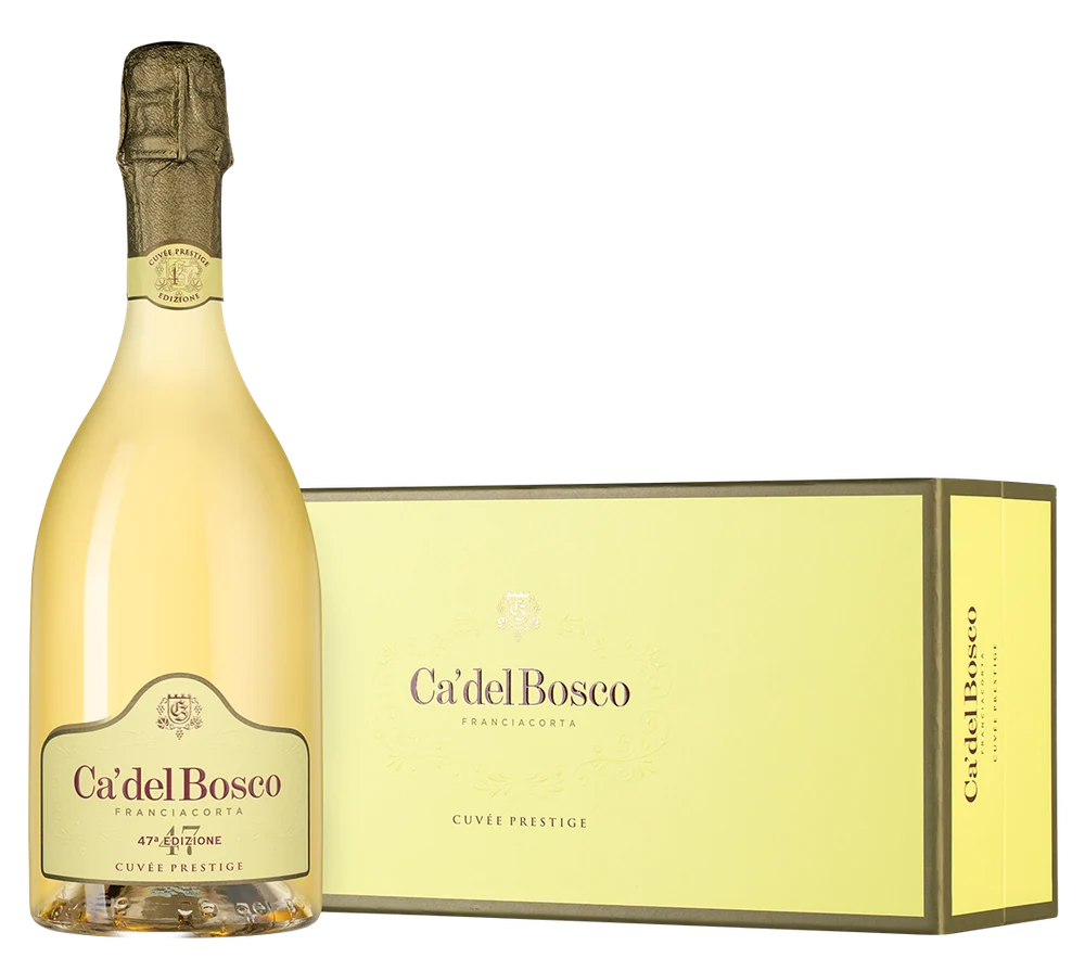 Игристое вино Franciacorta Cuvee Prestige Edizione 47 в подарочной упаковке, Ca'Del Bosco, 0,75 л — Италия