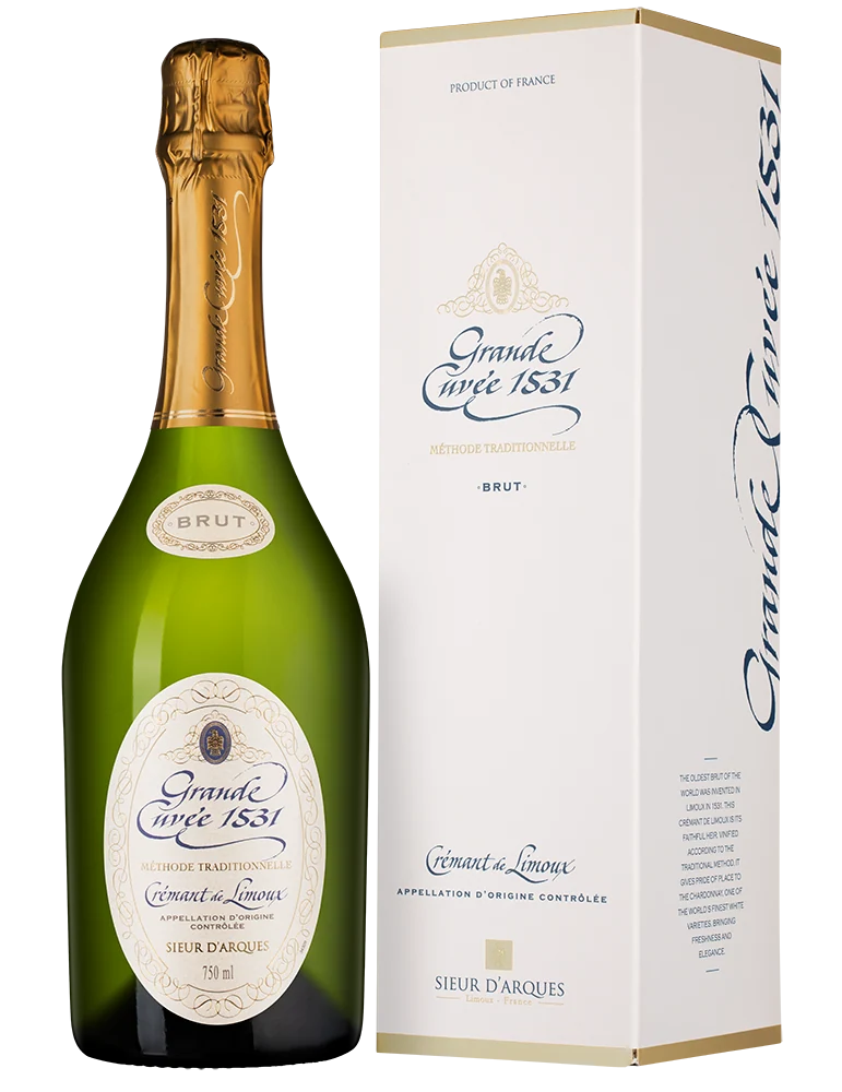 Игристое вино Grande Cuvee 1531 Cremant de Limoux в подарочной упаковке, Aimery Sieur d’Arques, 0,75 л — Франция