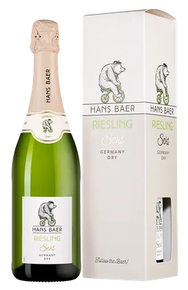 Игристое вино Hans Baer Riesling Sekt в подарочной упаковке, Weinkellerei Hechtsheim, 0,75 л — Германия