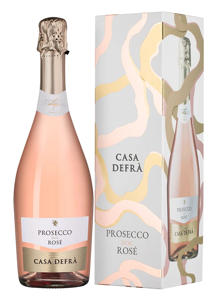 Игристое вино Prosecco Rose в подарочной упаковке, Casa Defra, 0,75 л — Италия