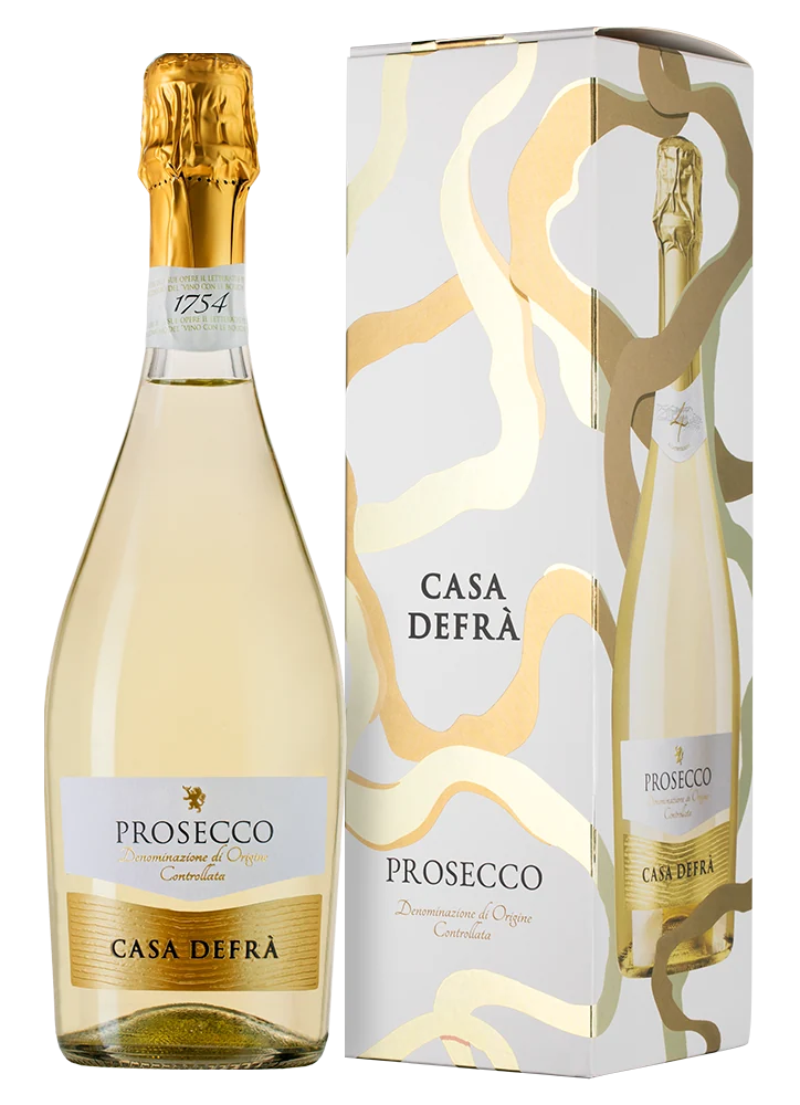 Игристое вино Prosecco Spumante Brut в подарочной упаковке, Casa Defra, 0,75 л — Италия