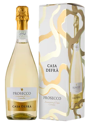 Игристое вино Prosecco Spumante Brut в подарочной упаковке, Casa Defra, 0,75 л — Италия