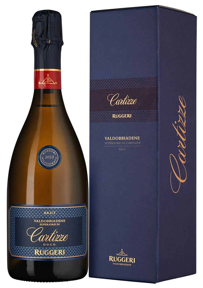 Игристое вино Prosecco Valdobbiadene Superiore di Cartizze Brut в подарочной упаковке, Ruggeri, 0,75 л — Италия
