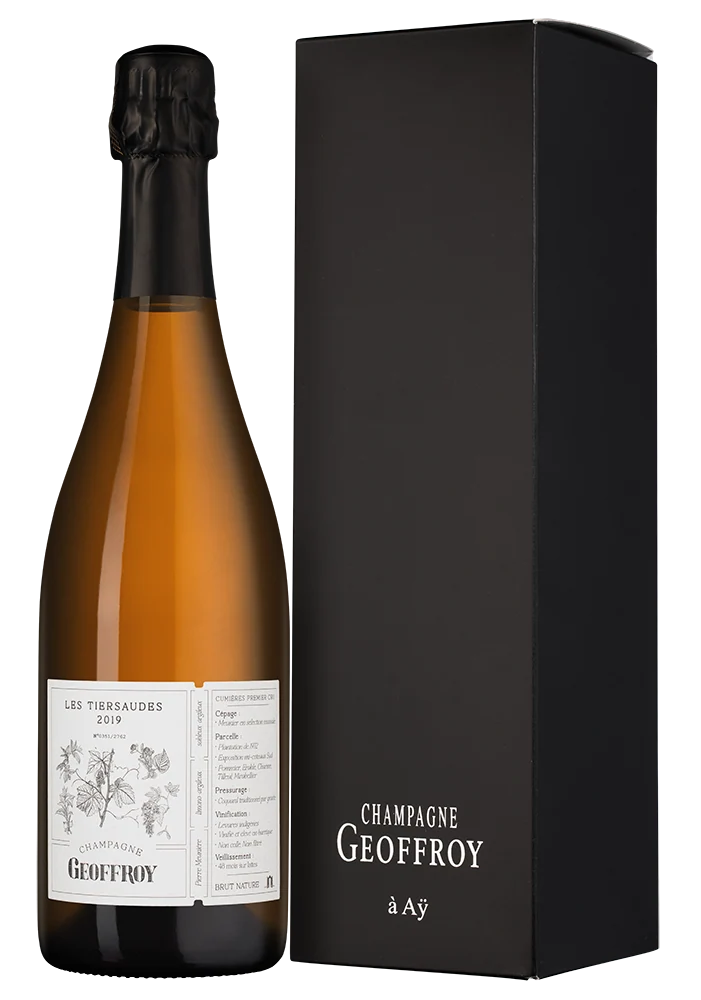 Шампанское Champagne Geoffroy Les Tiersaudes Brut Nature Premier Cru в подарочной упаковке, 0,75 л — Франция