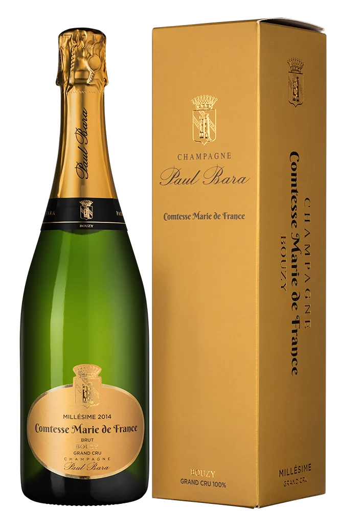 Шампанское Comtesse Marie de France Grand Cru Bouzy Millesime Brut в подарочной упаковке, Paul Bara, 0,75 л — Франция