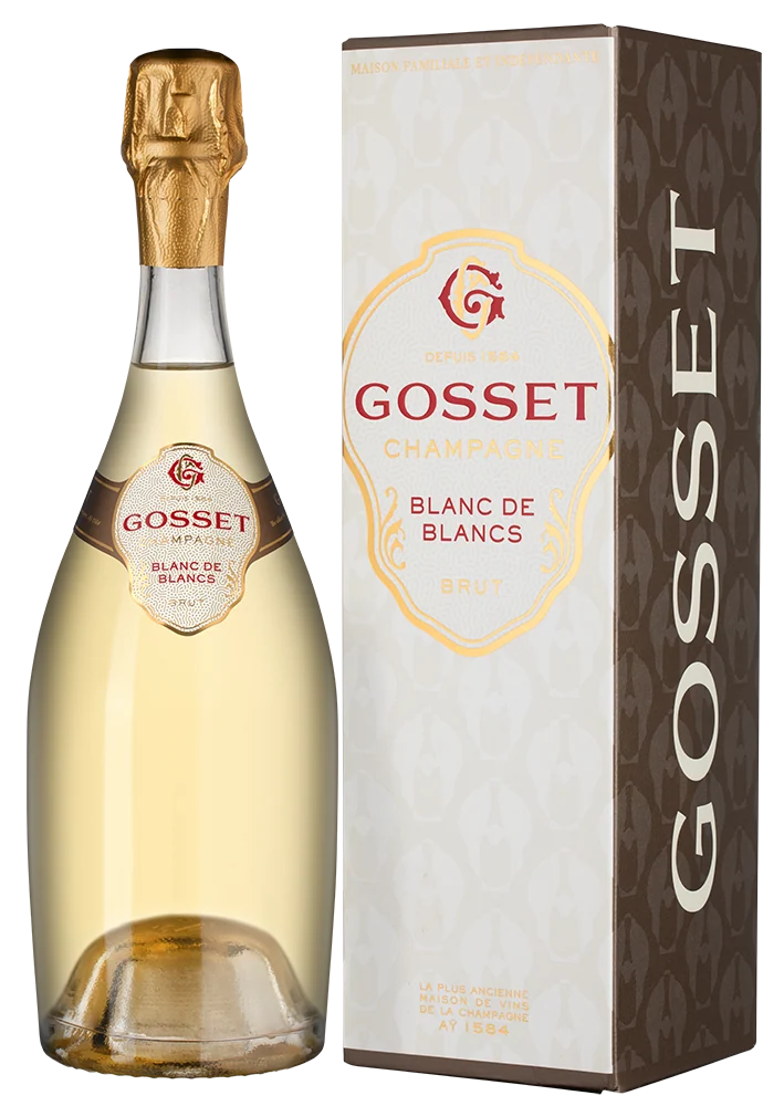 Шампанское Gosset Grand Blanc de Blancs Brut в подарочной упаковке, 0,75 л — Франция