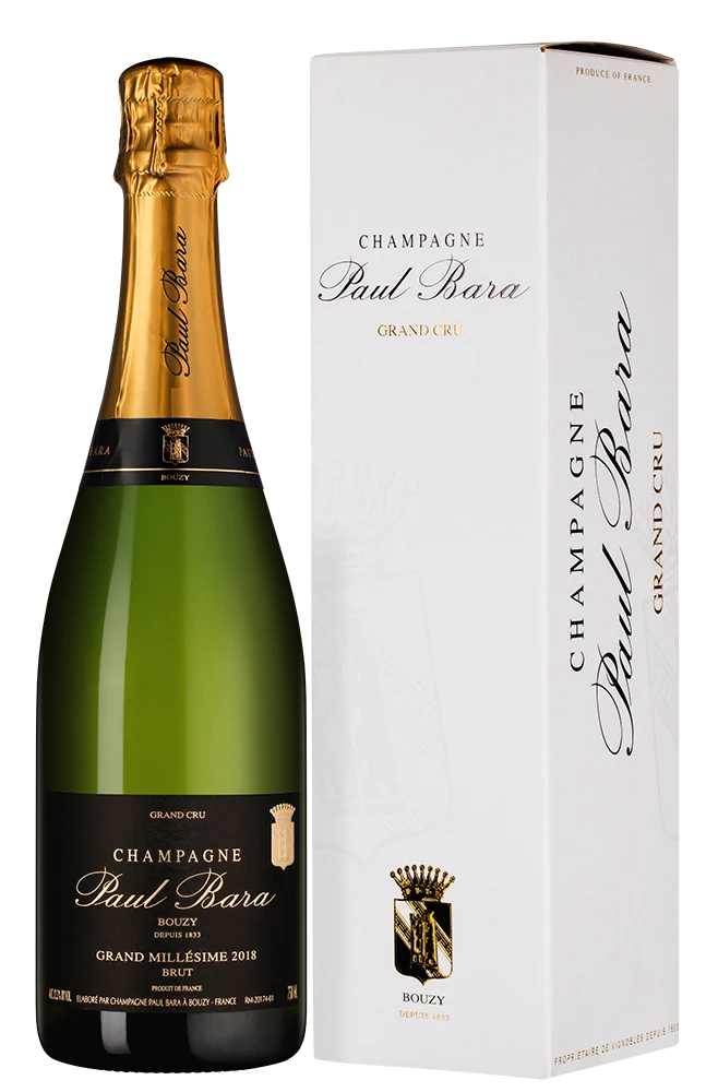 Шампанское Grand Millesime Grand Cru Bouzy Brut, Paul Bara, 0,75 л — Франция