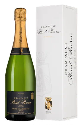 Шампанское Grand Millesime Grand Cru Bouzy Brut в подарочной упаковке, Paul Bara, 0,75 л — Франция