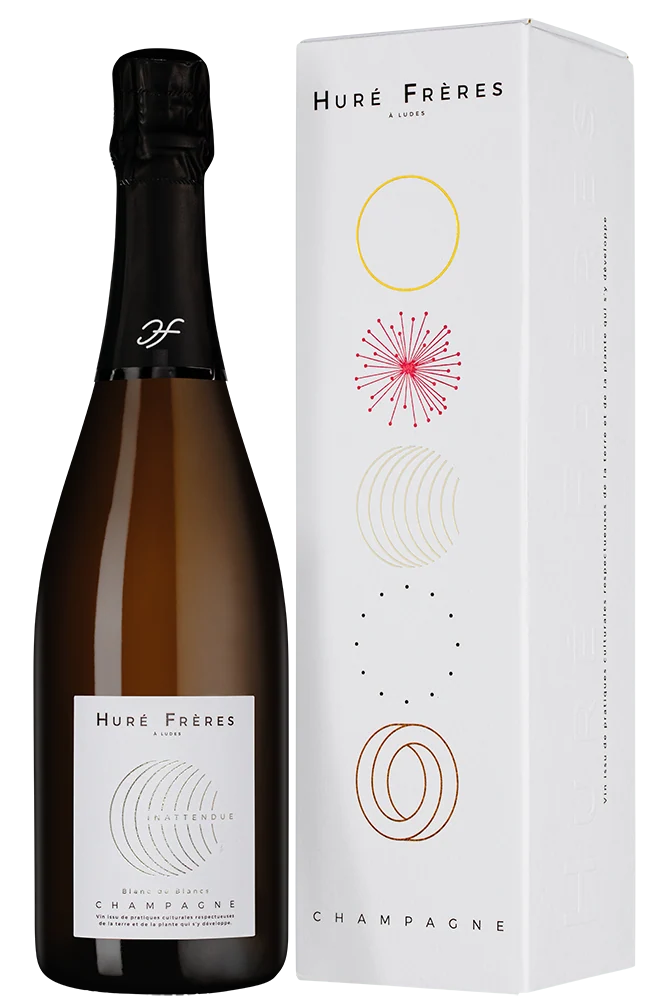 Шампанское Inattendue Blanc de Blancs Extra Brut в подарочной упаковке, Hure-Freres, 0,75 л — Франция