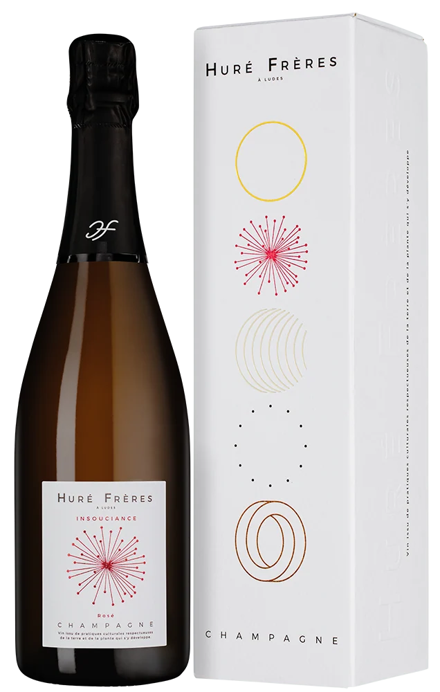Шампанское Insouciance Rose Extra Brut в подарочной упаковке, Hure-Freres, 0,75 л — Франция