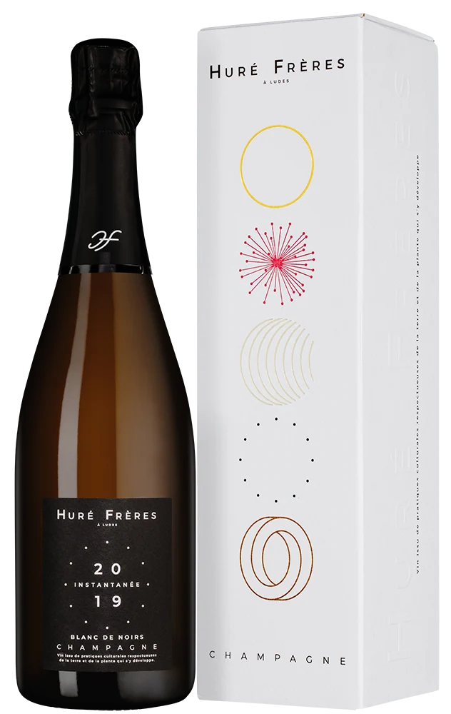 Шампанское Instantanee Blanc de Noirs Extra Brut в подарочной упаковке, Hure-Freres, 0,75 л — Франция