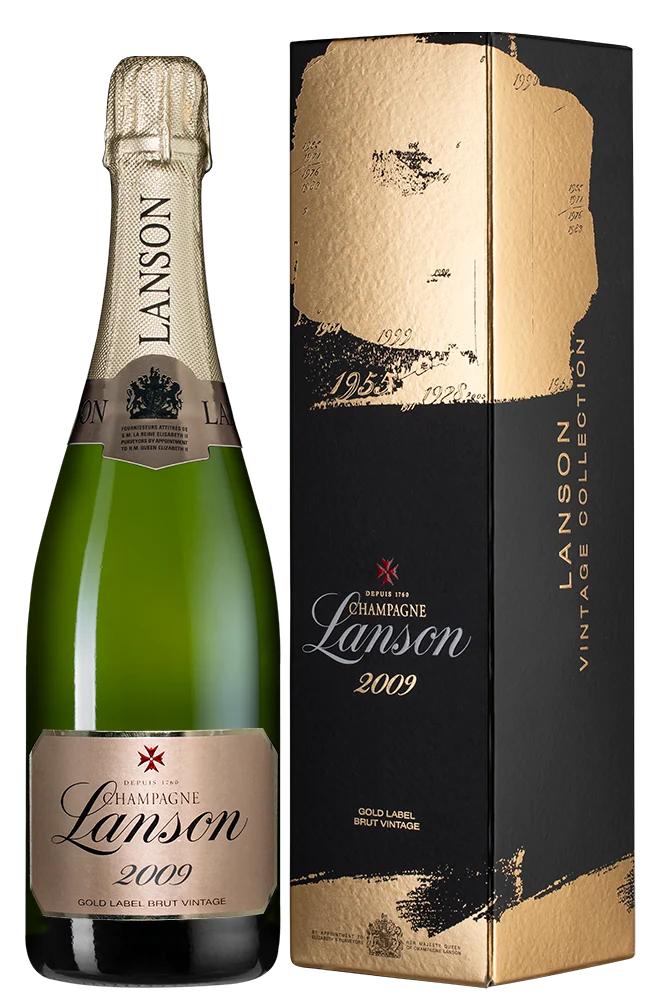 Шампанское Lanson Gold Label Brut Vintage в подарочной упаковке, 0,75 л — Франция