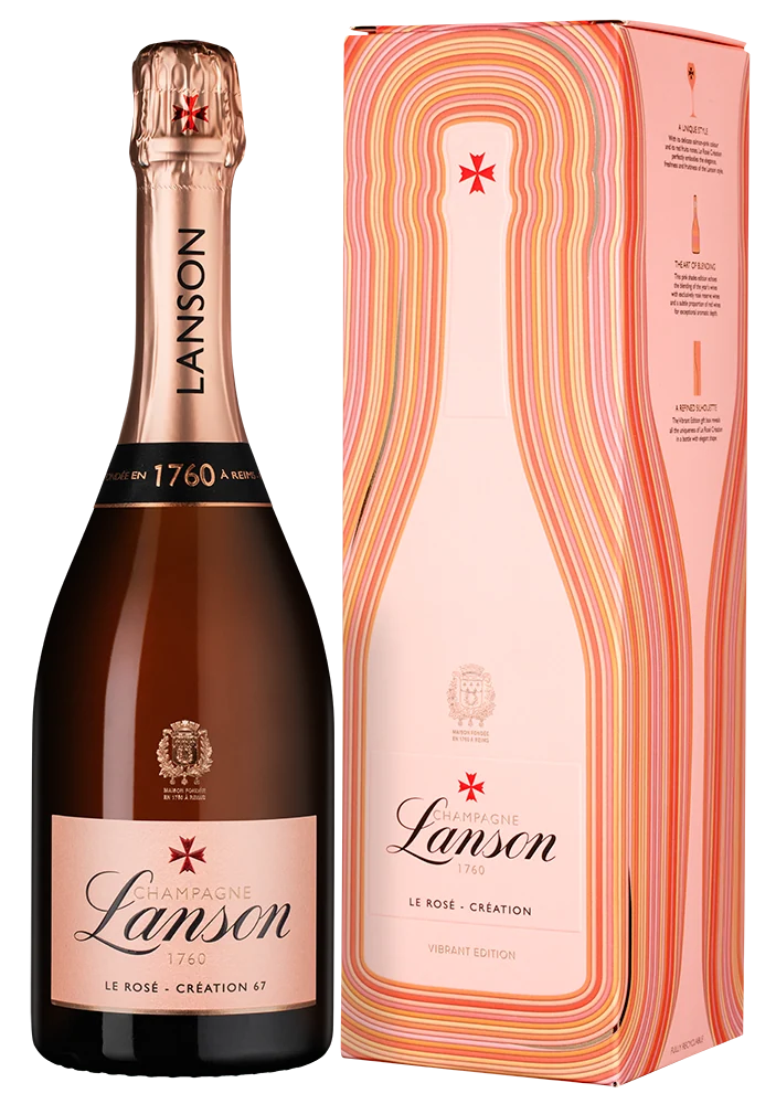 Шампанское Le Rose Creation в подарочной упаковке, Lanson, 0,75 л — Франция