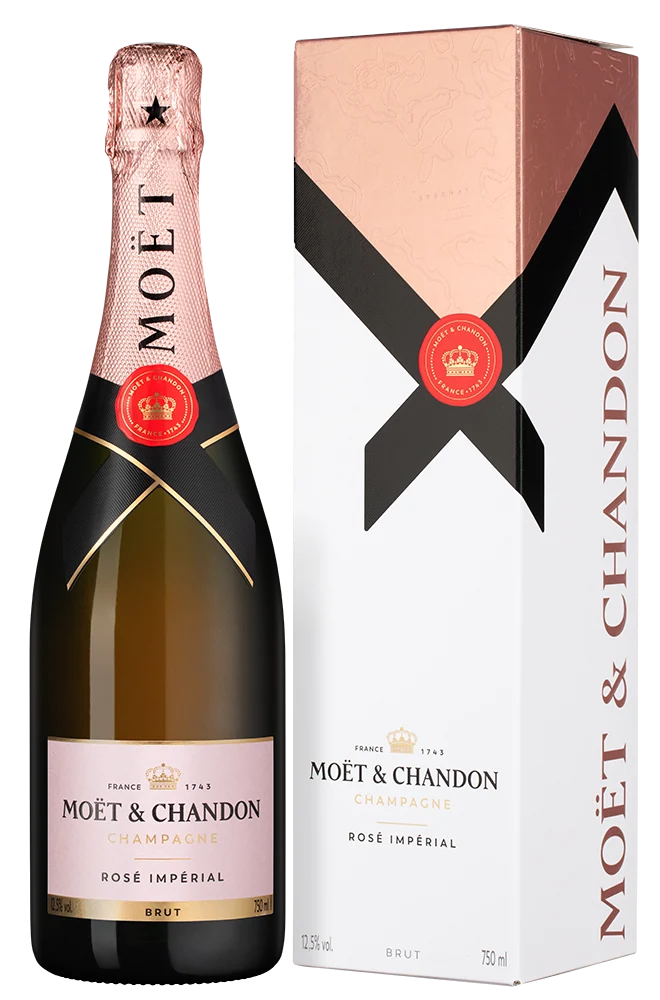 Шампанское Moet & Chandon Brut Imperial Rose в подарочной упаковке, 0,75 л — Франция