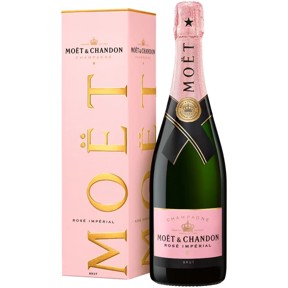 Шампанское Moet & Chandon розовое брют 0,75 л в подарочной упаковке — Франция
